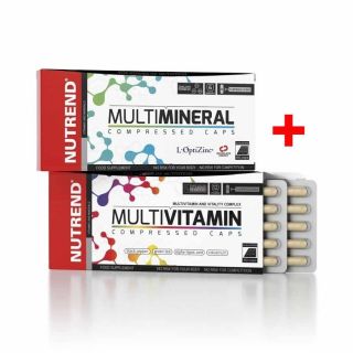 Nutrend Multimineral + Multivitamin - 60 kapslí + 60 kapslí